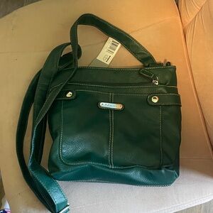 Rosetti Dark Green Crossbody Bag